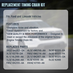 Mango S timing chain kit cam phaser tensioner detail for smooth timing