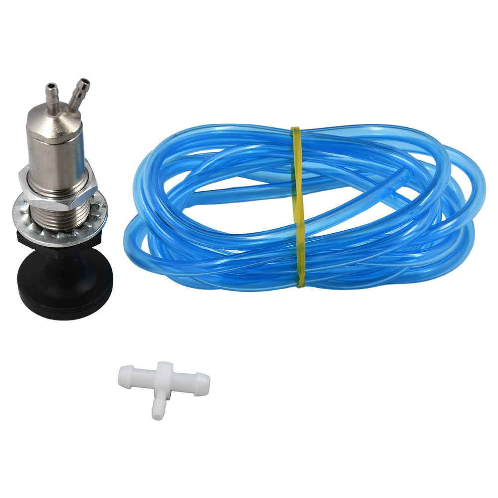 Manioiity Fuel Plunger Primer Pump Kit in use on watercraft demonstrates priming action