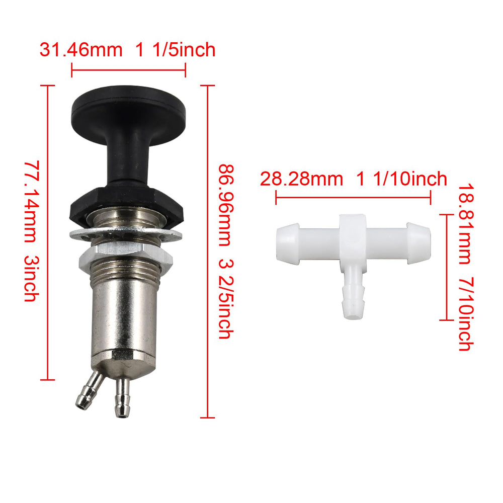 Side view of Manioiity Fuel Plunger Primer Pump Kit fitting into a compact engine bay