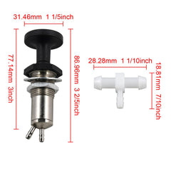 Side view of Manioiity Fuel Plunger Primer Pump Kit fitting into a compact engine bay