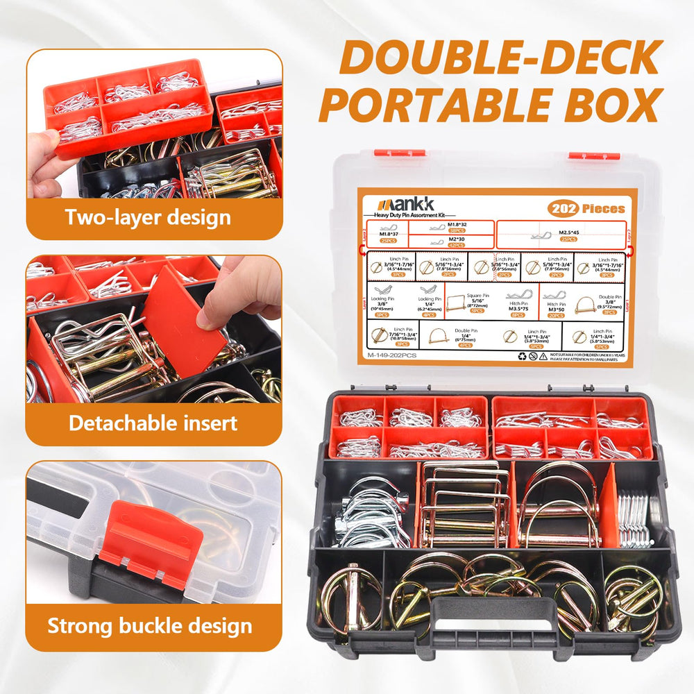 Mankk outdoor ready pins withstand weather for farm and lawn tasks