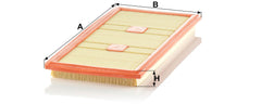 MANN-FILTER C 43 139 air filter, sealed housing, ensures efficient airflow and tight fit