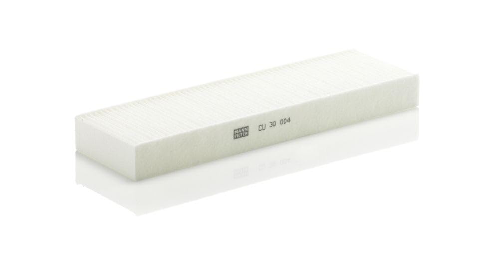 MANN-FILTER CU 30 004 cabin air filter with deep media for cleaner cabin air.