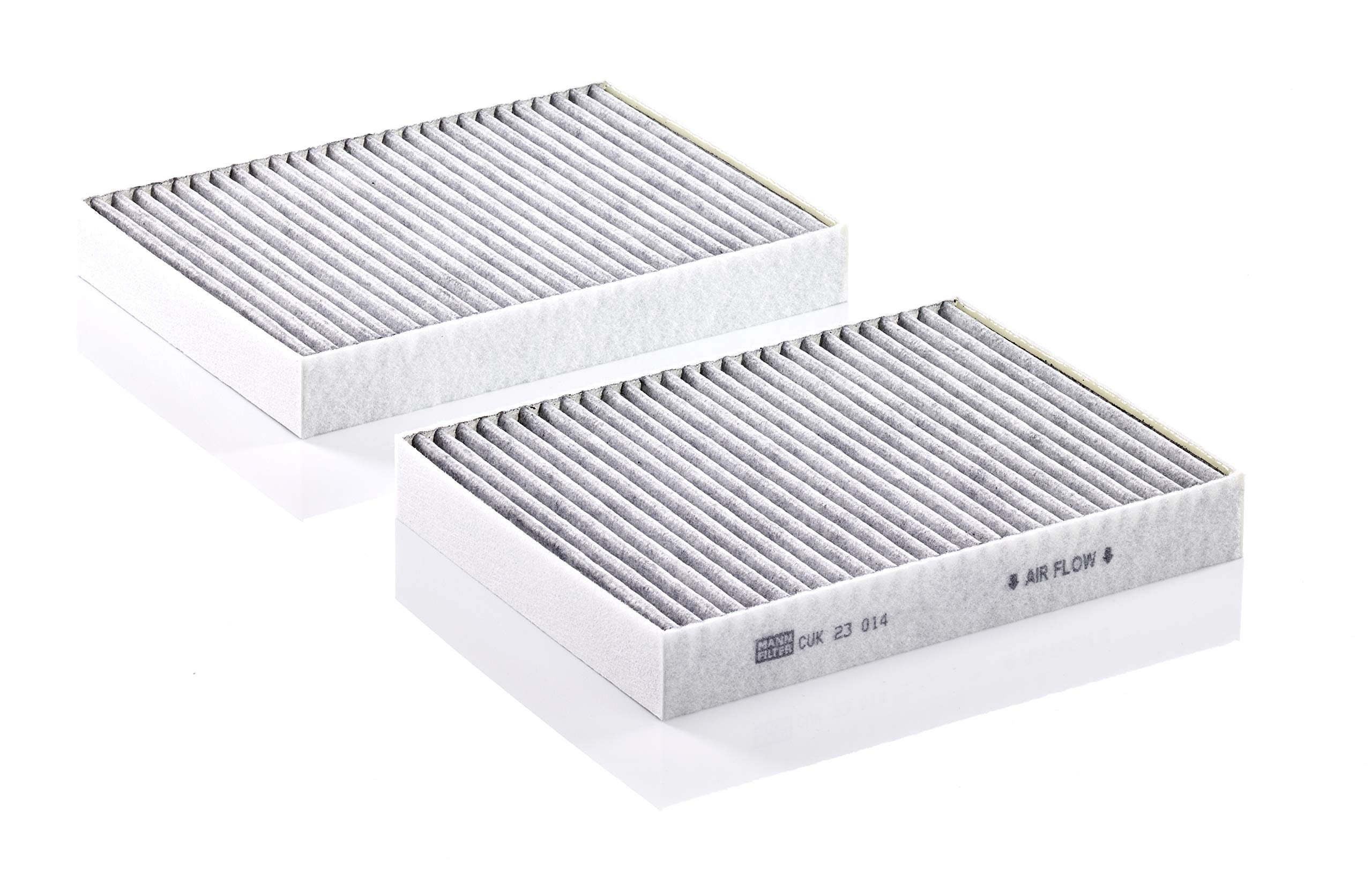 MANN-FILTER CUK 23 014-2 activated carbon layer reduces odors and gases inside