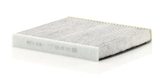 MANN-FILTER CUK 26 009 carbon layer odor capture improves cabin freshness.