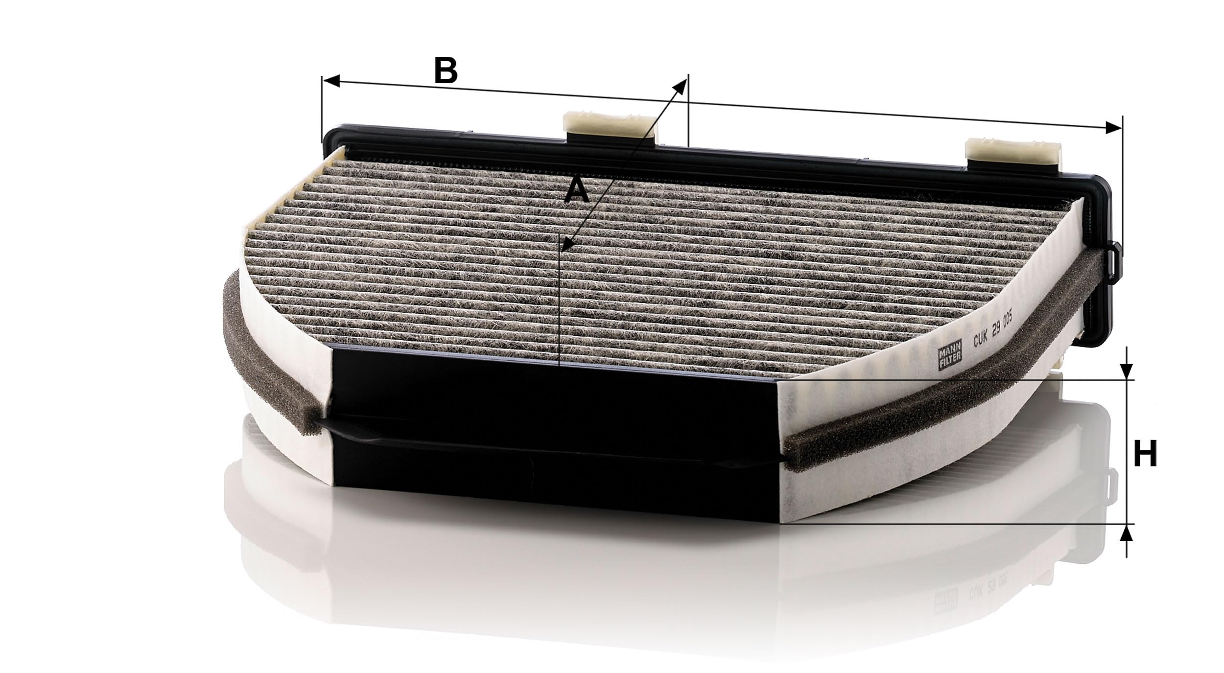 MANN-FILTER CUK 29 005 OE quality label highlights reliability for Mercedes-Benz models.