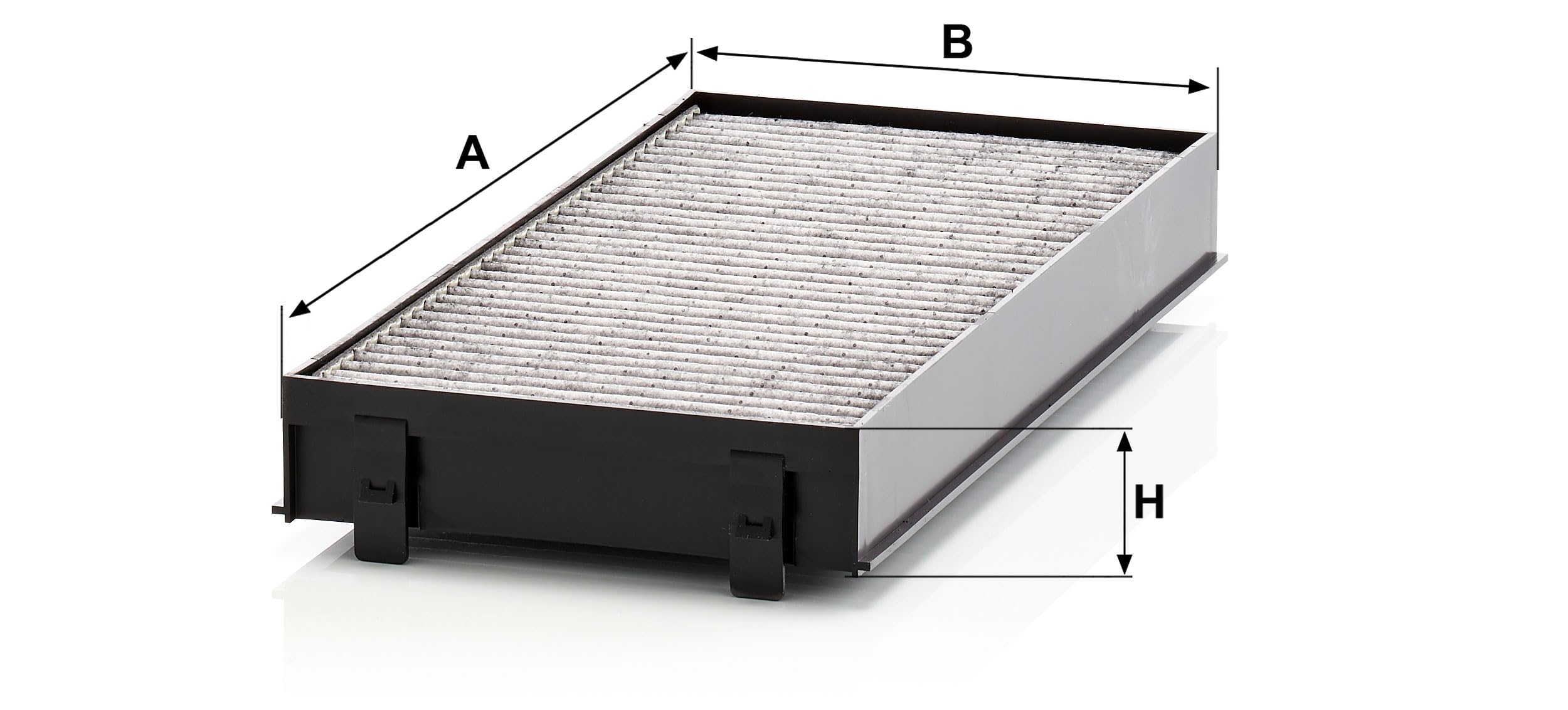 Mann Filter CUK 2941-2 non-woven particle filter media captures pollen and dust