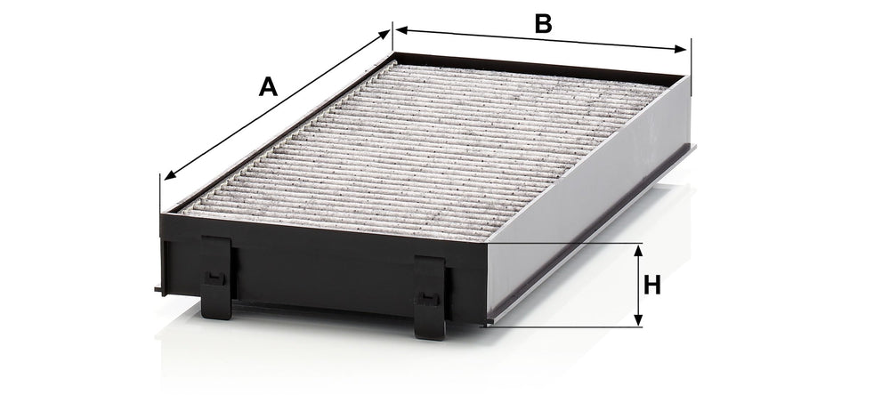 Mann Filter CUK 2941-2 non-woven particle filter media captures pollen and dust