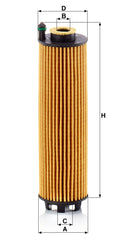 MANN-FILTER HU 6028 Z cartridge oil filter for Mercedes CLS53 AMG with robust end caps