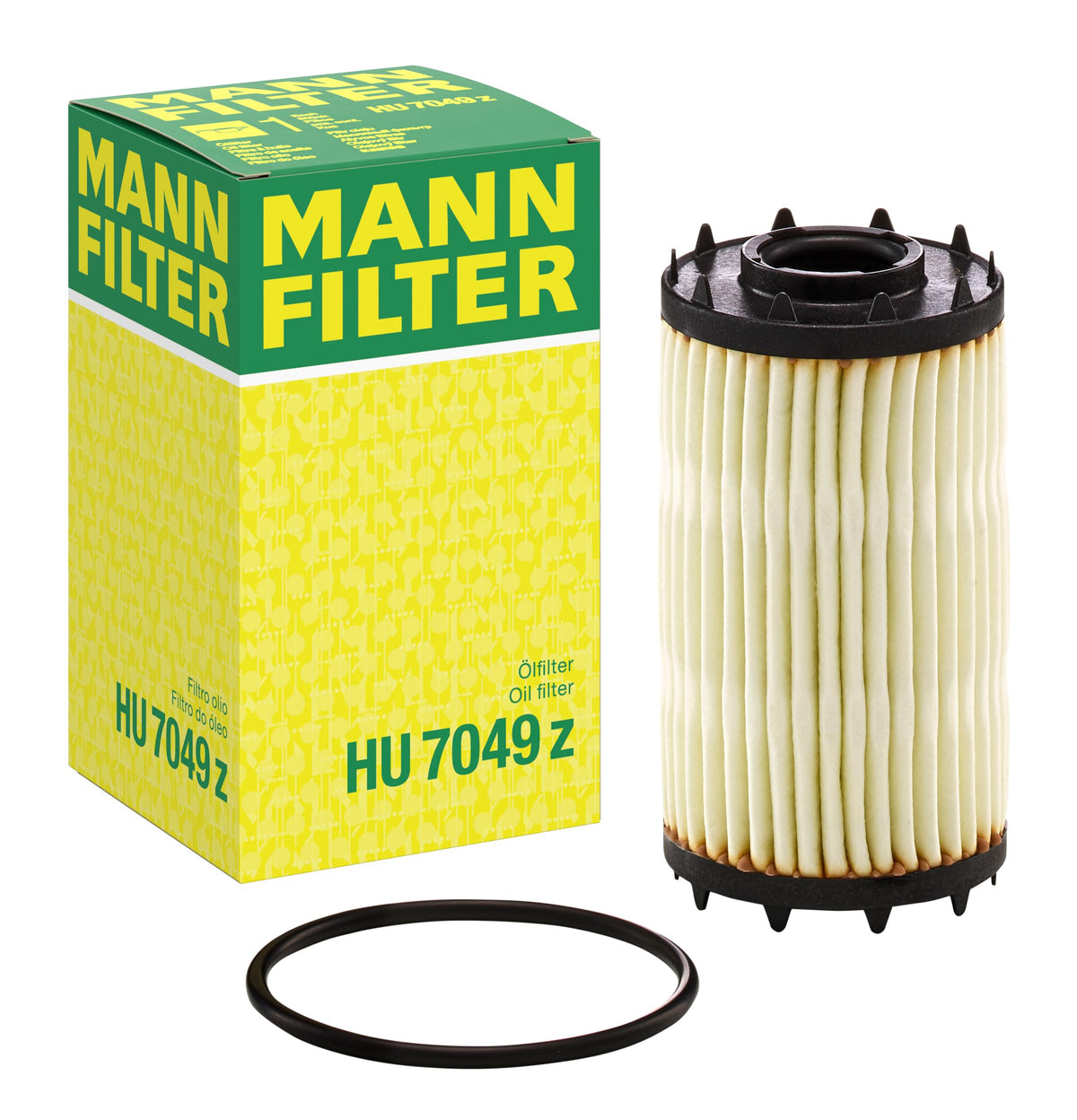MANN-FILTER HU 7049 z cartridge oil filter for Audi A-Series with reliable filtration.