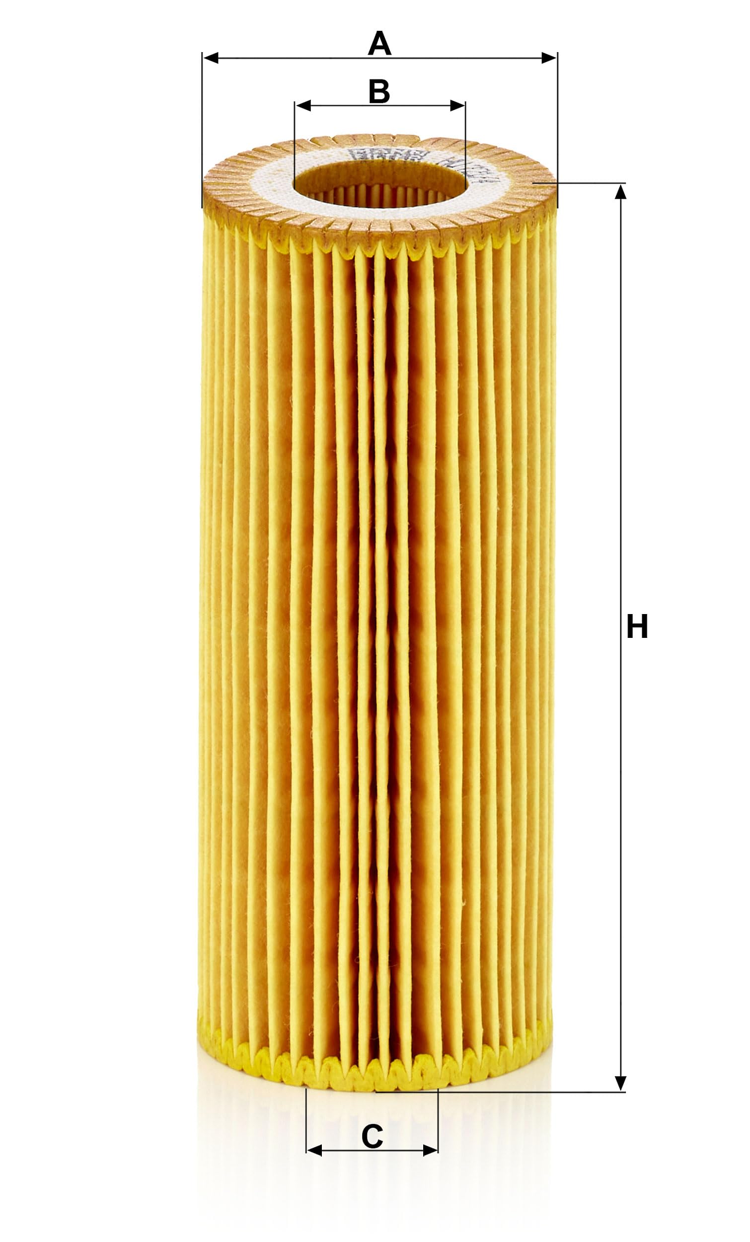 MANN-FILTER HU 721/4 end caps seal for consistent filtration across the service life.