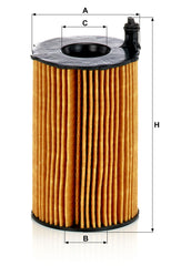 MANN-FILTER HU 8005 z cartridge in A8 Quattro, durable end caps for long life