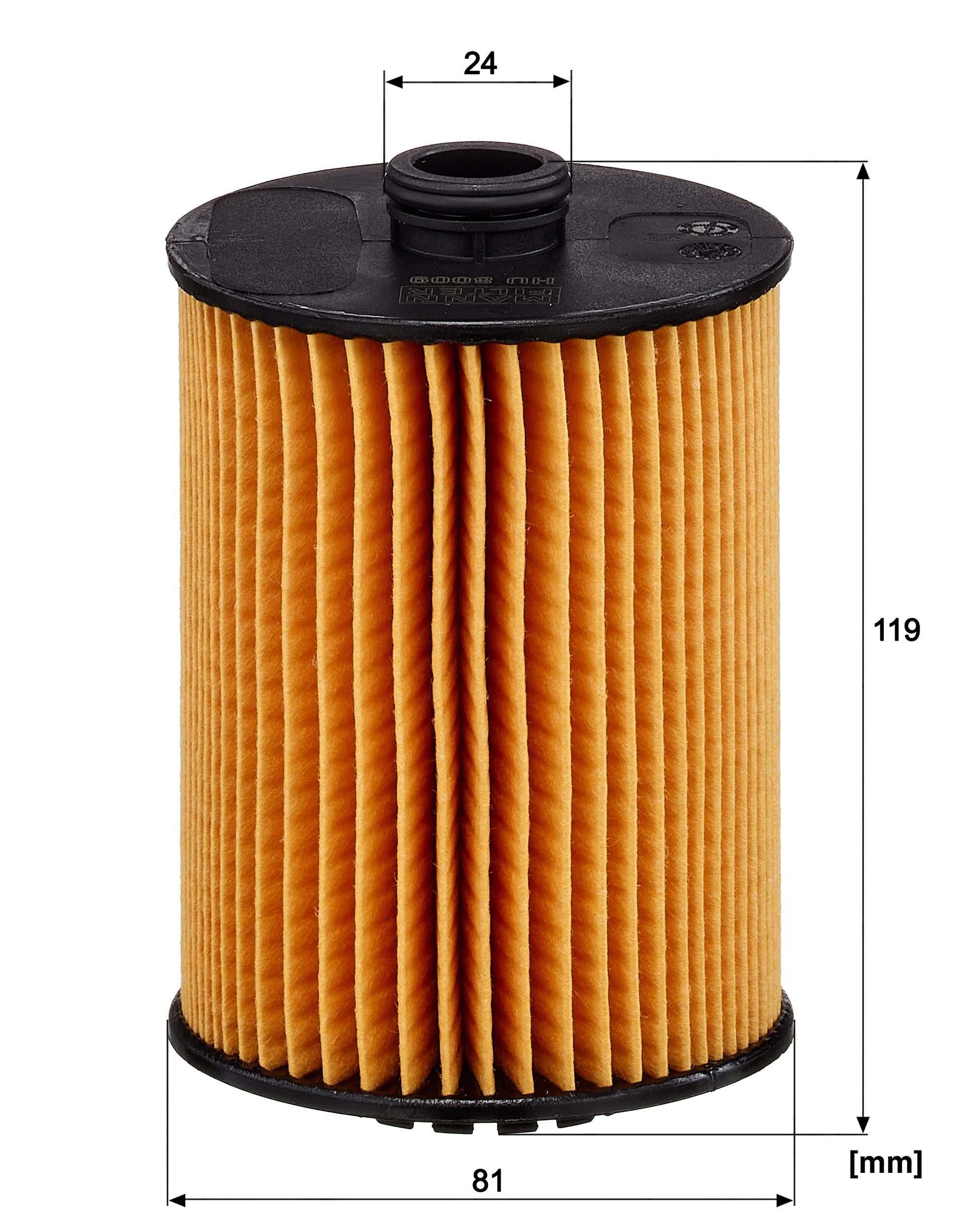 Mann-Filter HU 8009 z filter media maintains filtration efficiency.