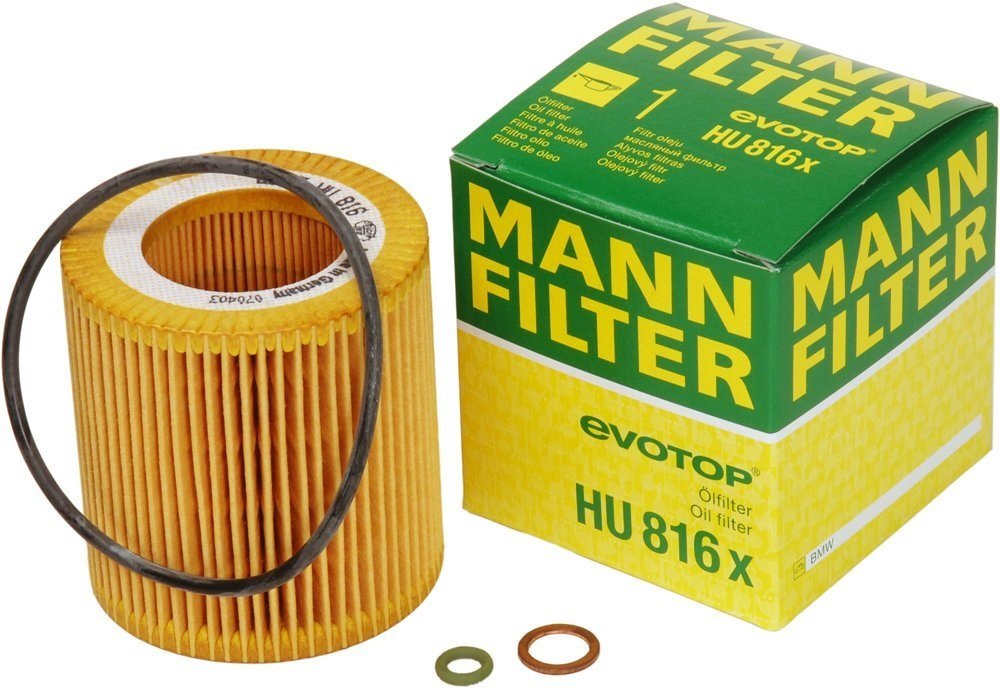 Mann-Filter HU 816 X oil filter pack of 3 supports engine protection and clean oil