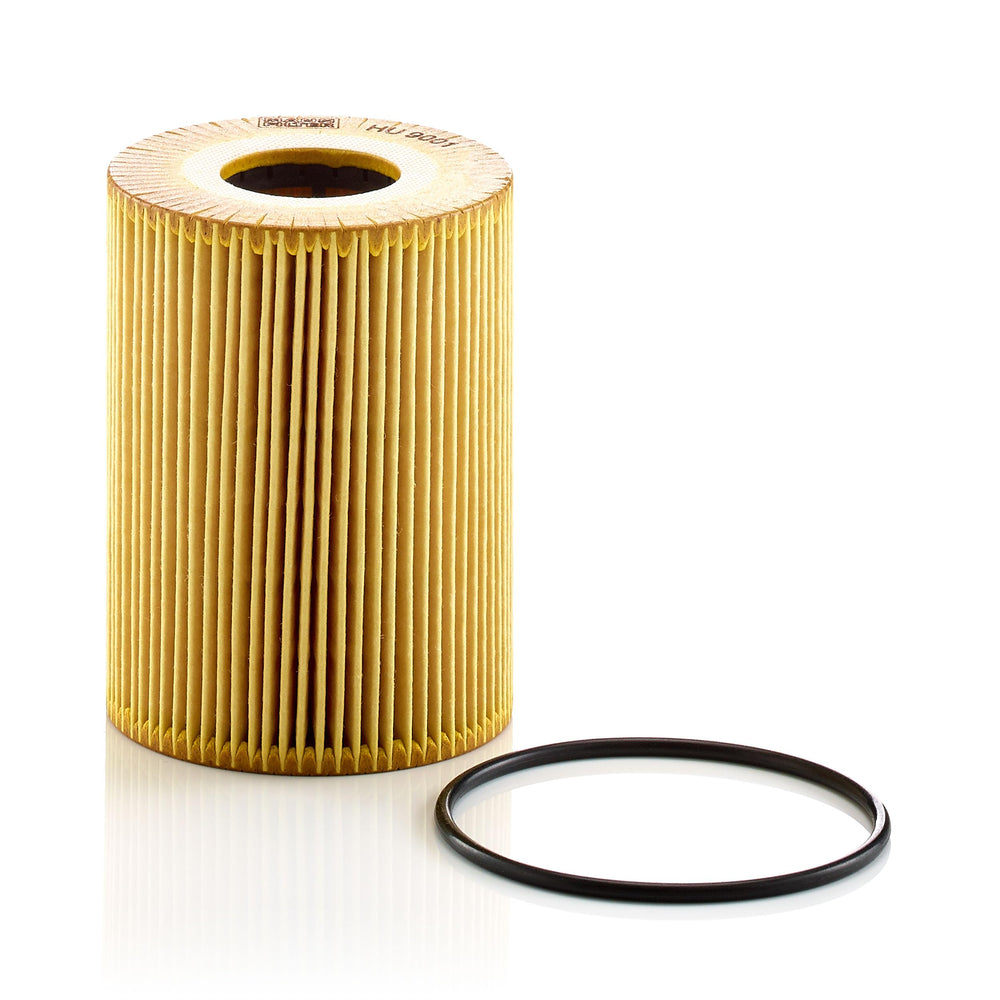 Mann Filter HU 9001x cartridge exterior, durable housing for reliable engine filtration.