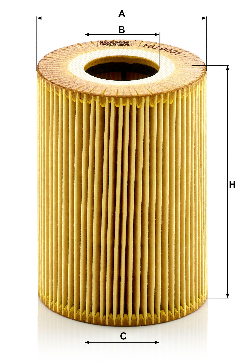 Mann Filter HU 9001x packaging box ready for storage and quick replacement.