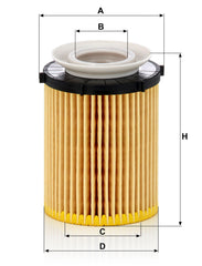 MANN-FILTER HU 711/6z oil filter packaging ready for European car applications.