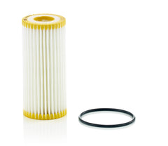 Mann Filter HU 6013 Z element closeup shows filtration-grade media.
