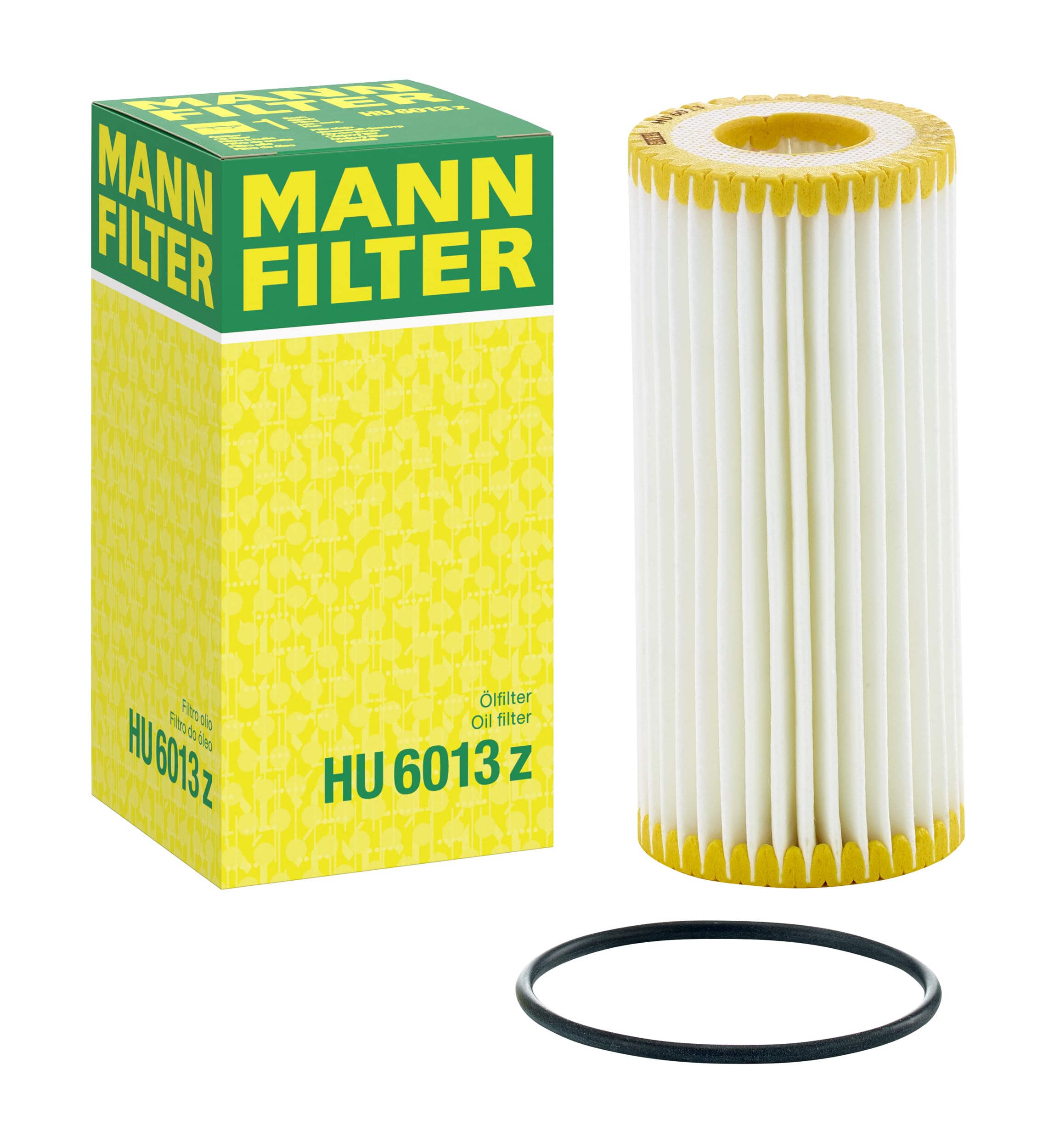 Mann Filter HU 6013 Z oil filter package highlights quality and compatibility.