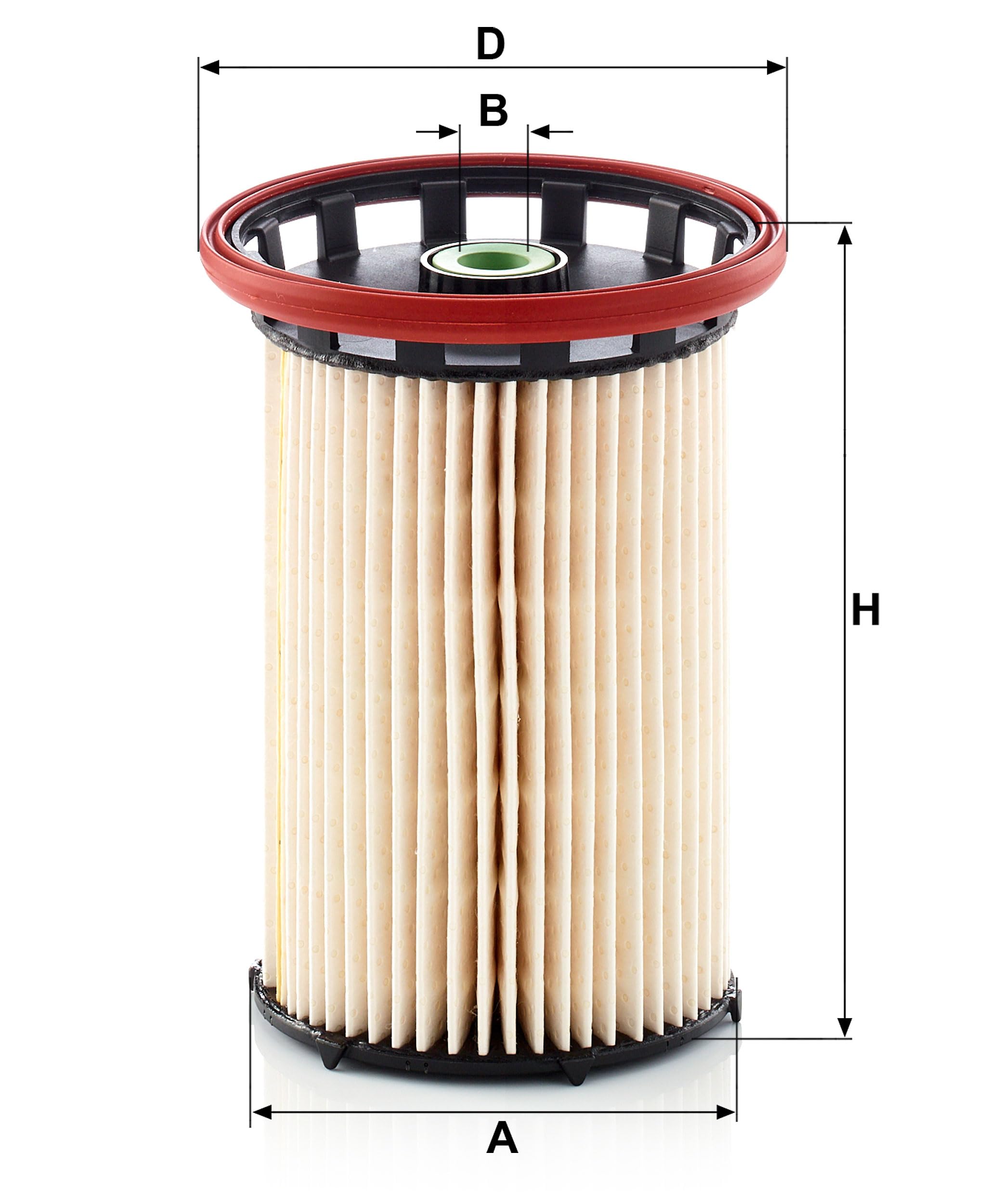 MANN-FILTER PU 8007 filter media close-up highlights high-efficiency media.