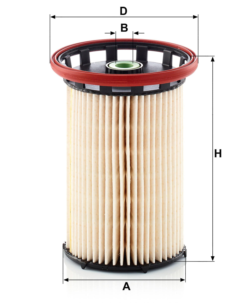 MANN-FILTER PU 8007 filter media close-up highlights high-efficiency media.