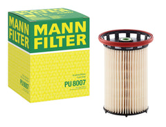 MANN-FILTER PU 8007 front view shows durable housing for reliable fuel protection.