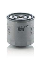 MANN-FILTER W 712/95 media detail highlights dirt-holding capacity for longer oil changes.
