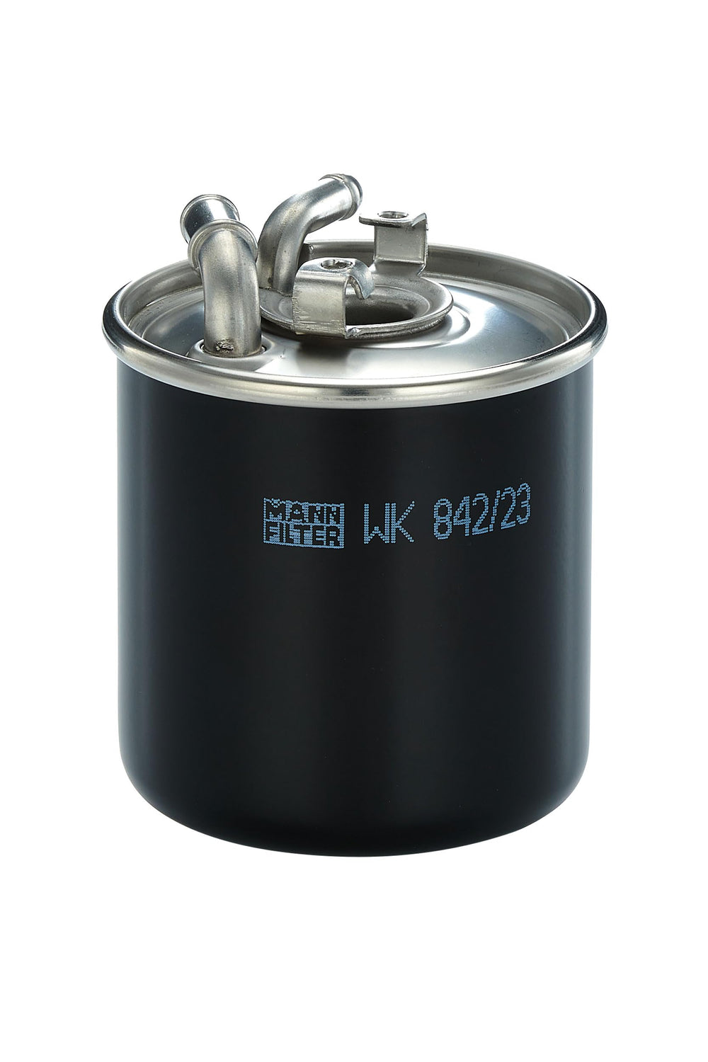 MANN-FILTER WK 842/23 exterior view highlights sturdy housing for durability