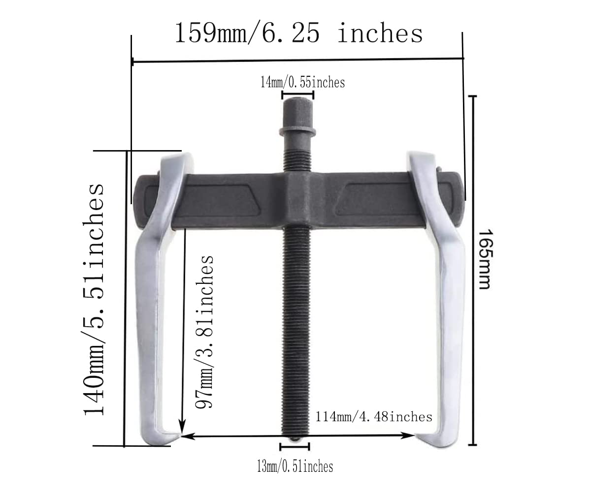MANNIFEN CR-V puller adjustment screw shows precise clamping for secure grip.