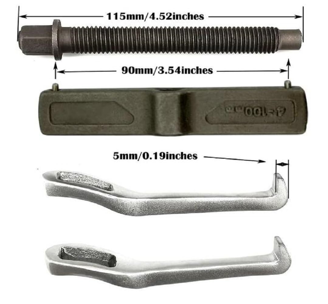 MANNIFEN gear puller claws highlight internal/external pull capability on small components.