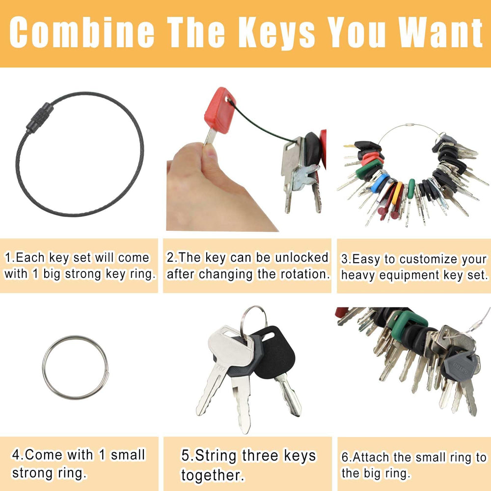 MANUTEX heavy equipment keys for backhoes designed for durability and OEM compatibility