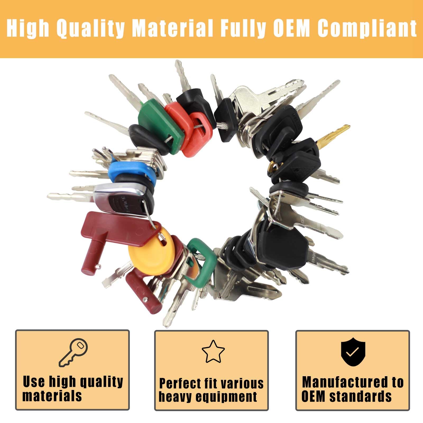 MANUTEX dozer keys with robust construction and code-conforming precision