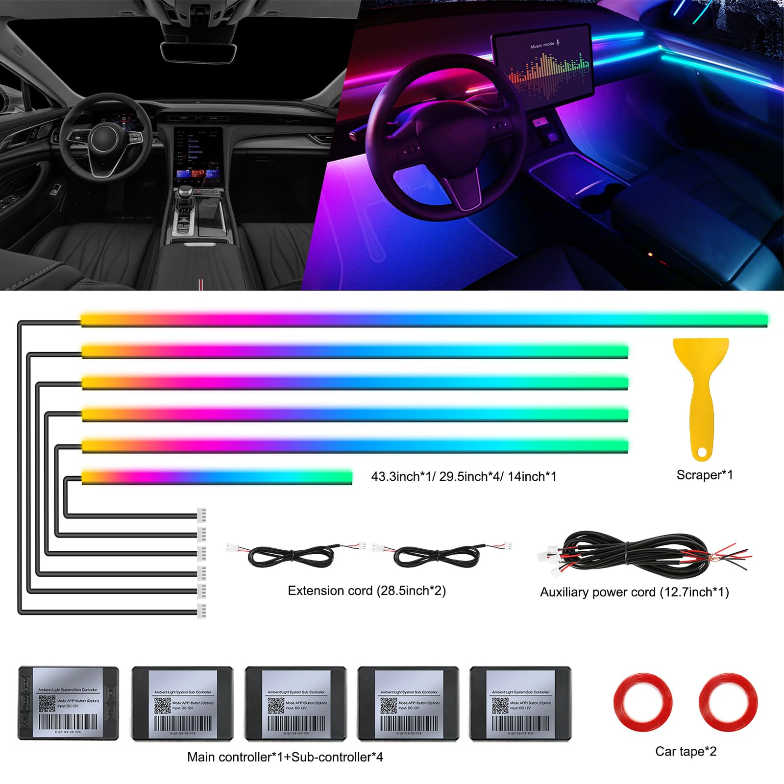 MAODANER Dreamcolor app controlled LED strip for wireless customization