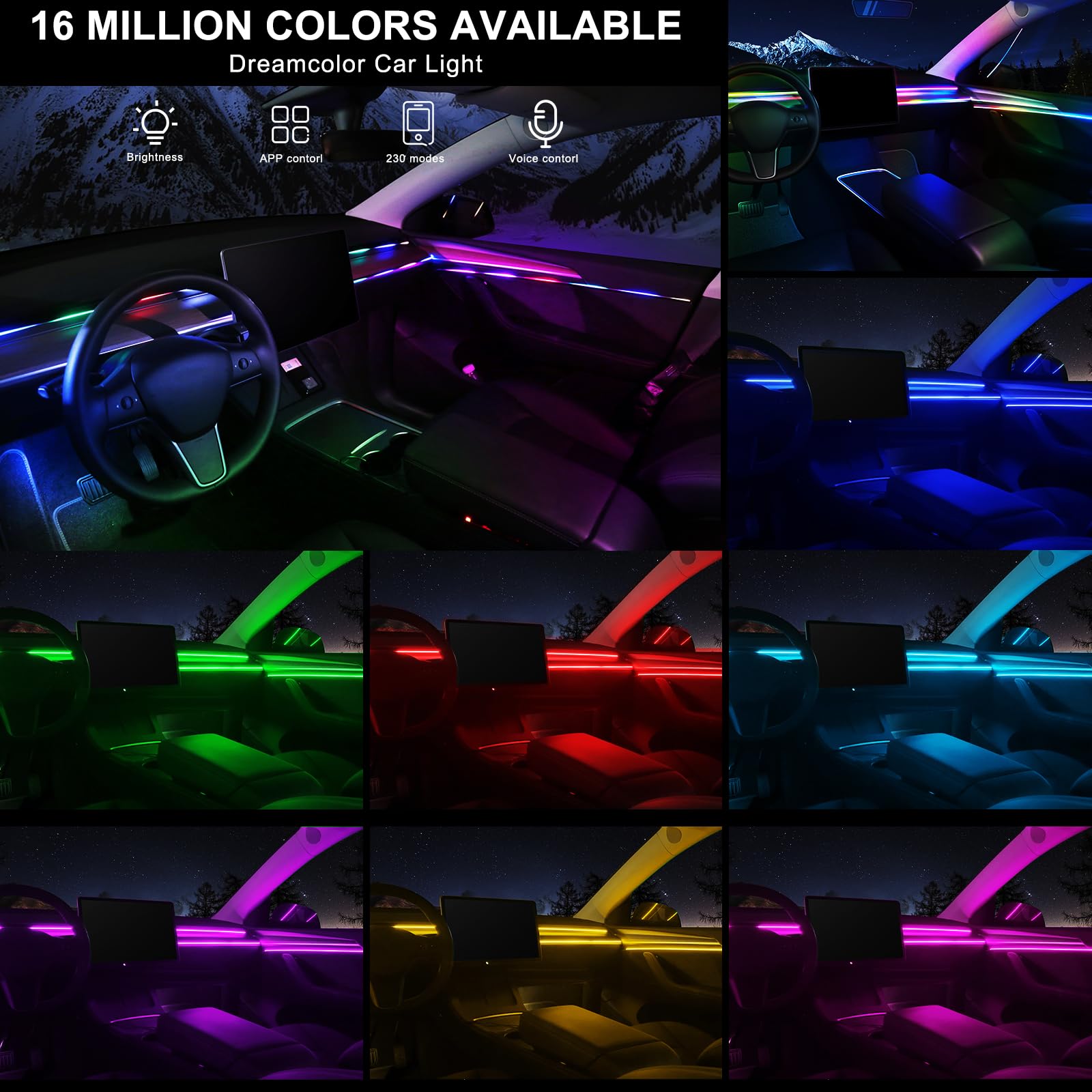 MAODANER Dreamcolor RGB smart IC strip with dynamic color chase
