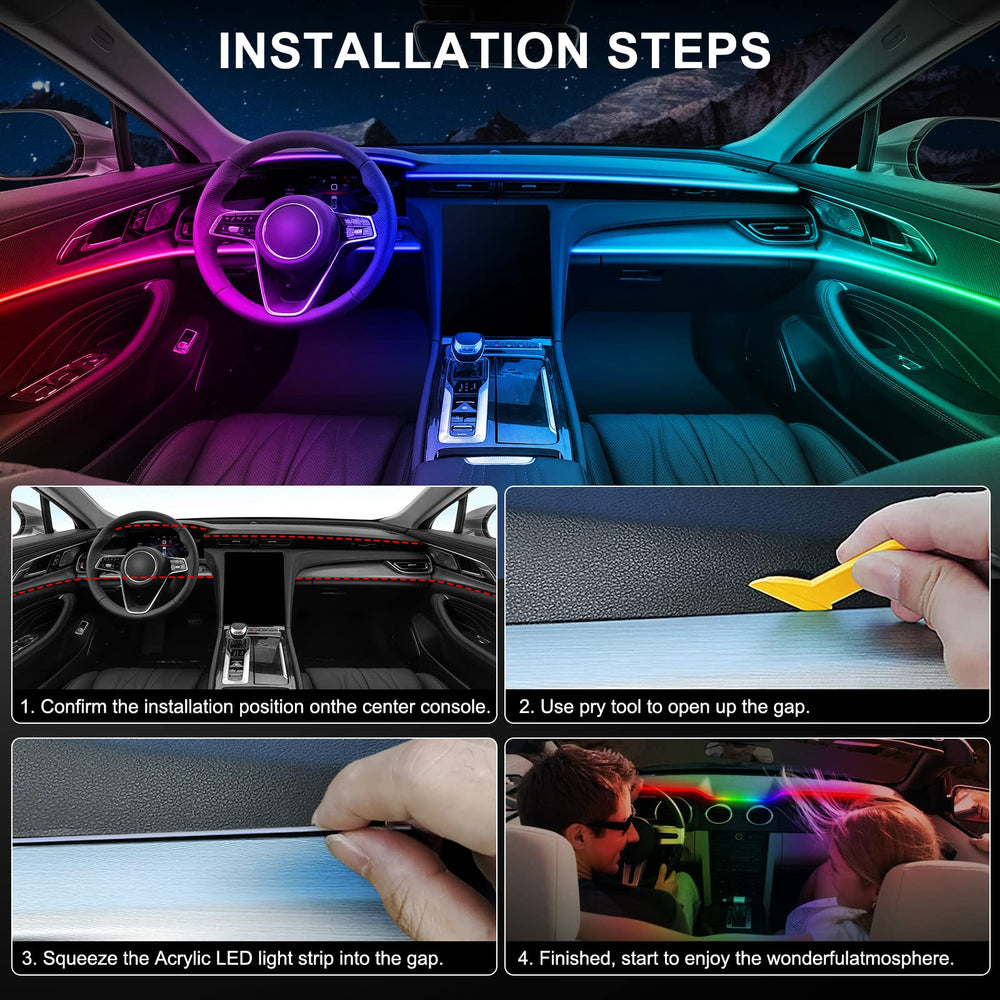 MAODANER universal car ambient lighting kit for any vehicle