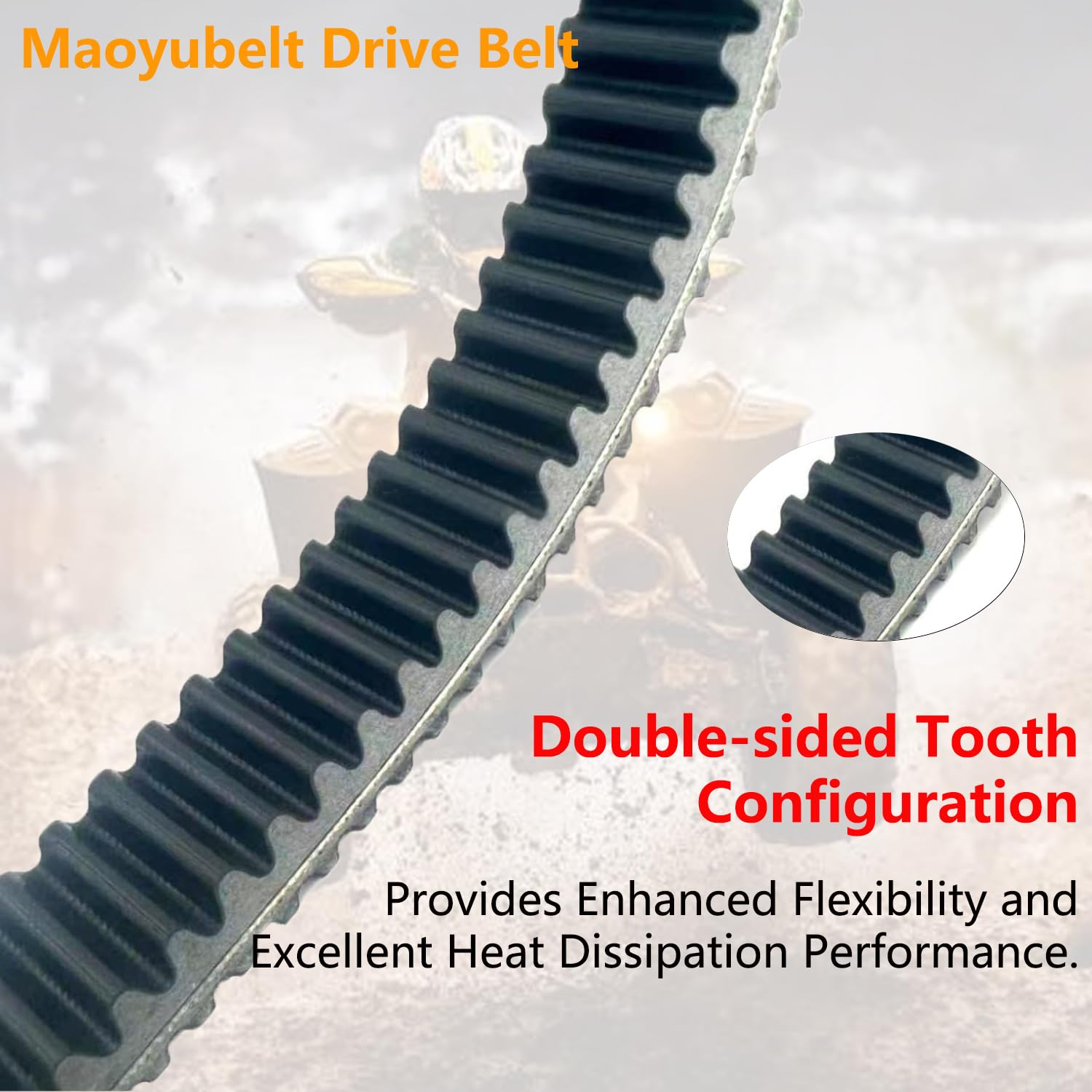 Maoyubelt drive belt for John Deere XUV Gator 865r fit, built for rugged job site reliability.