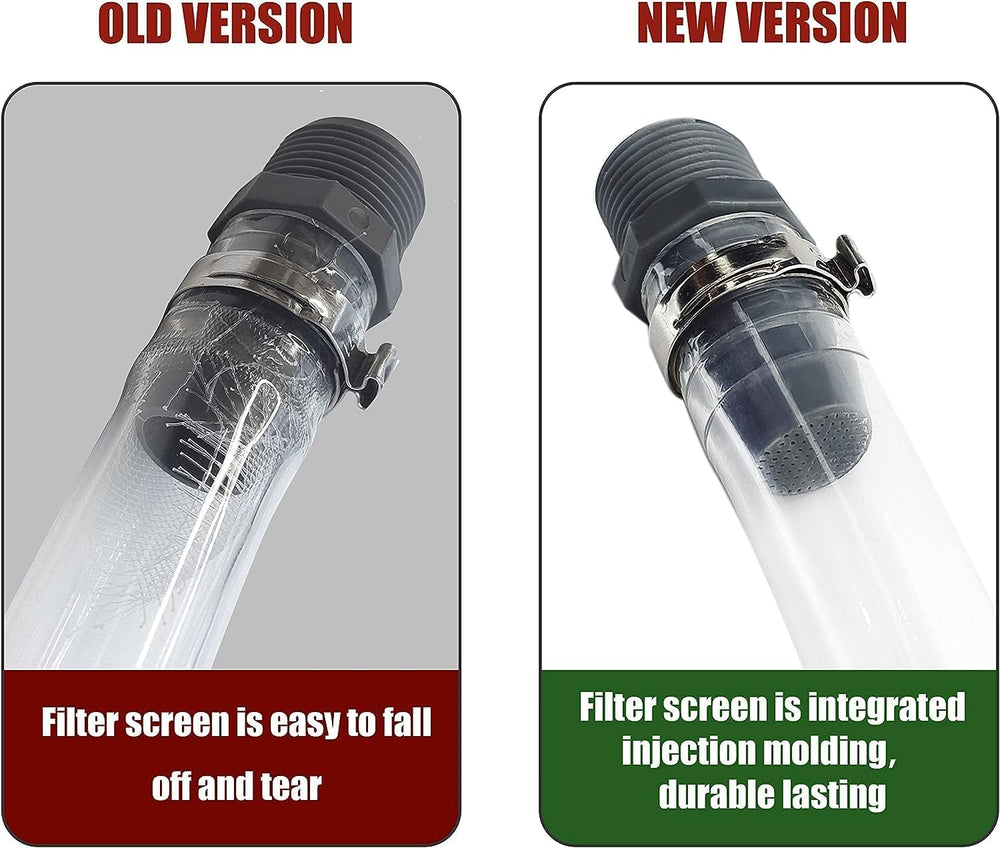 Mapleza hose compatible with five-point-five gallon jugs for versatile fueling.