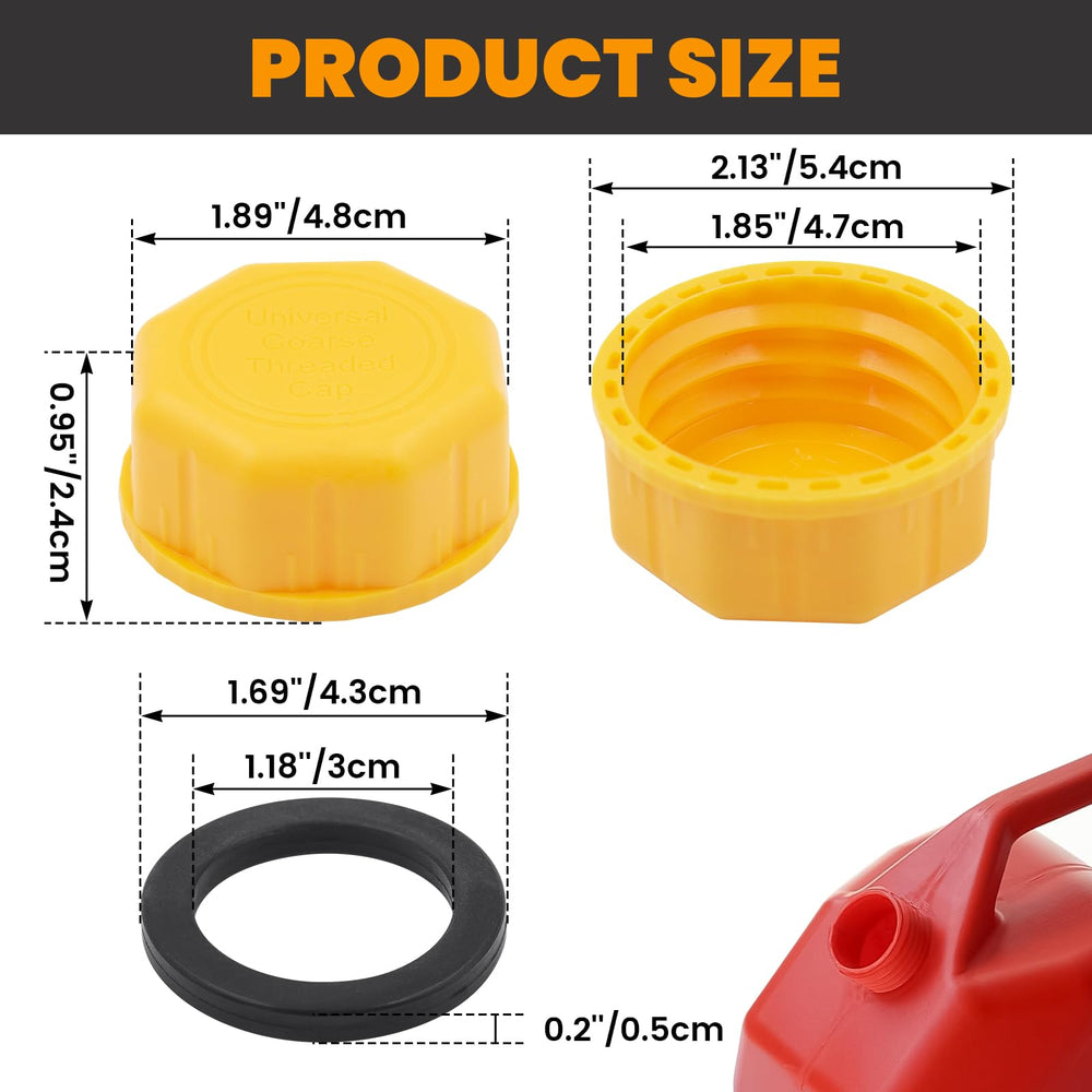 Mapleza 5 gallon cap replacement restores sealing on compatible gas cans.
