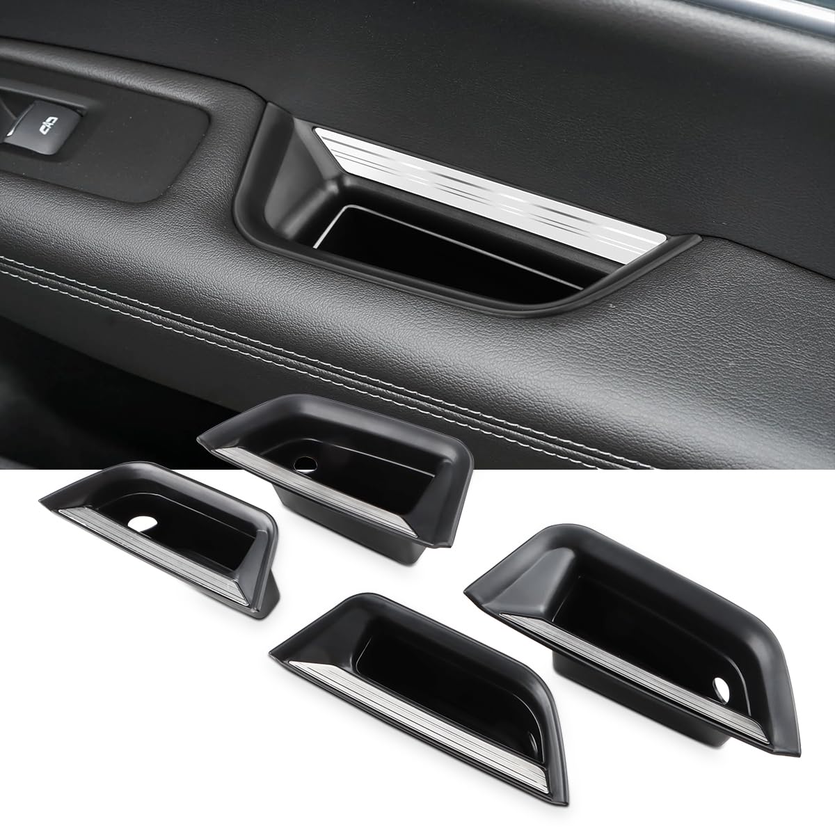 MARCHFA Cadillac XT5 front door organizer keeps keys within reach.