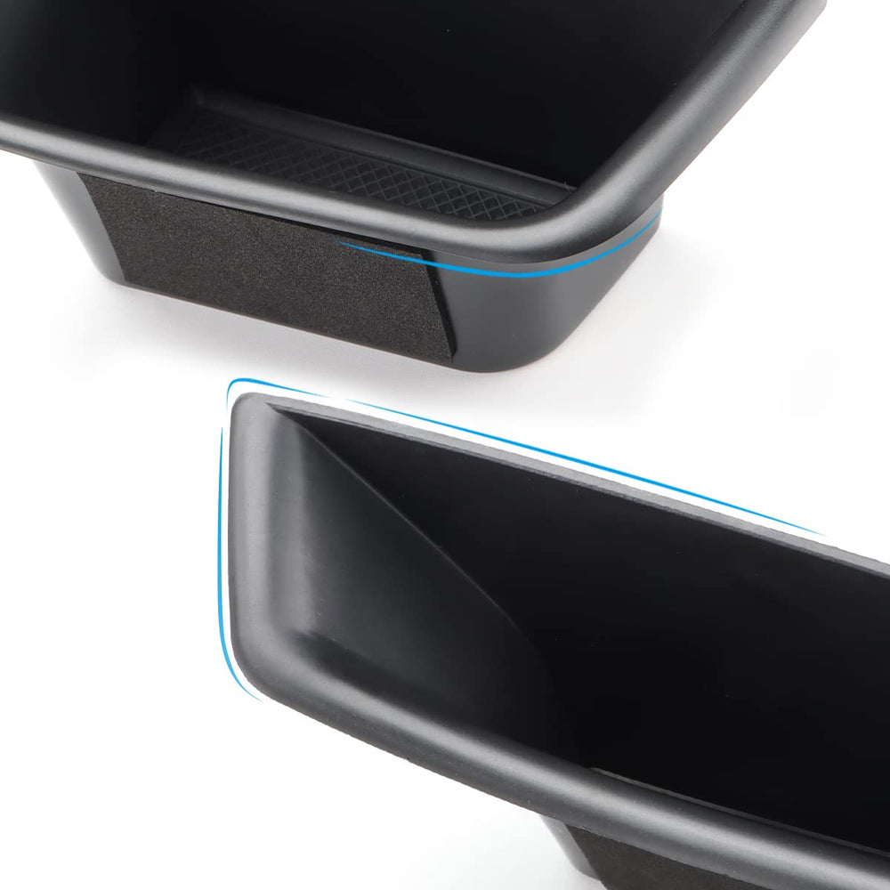 MARCHFA car door tray organizer contents included front and rear sets with mats.