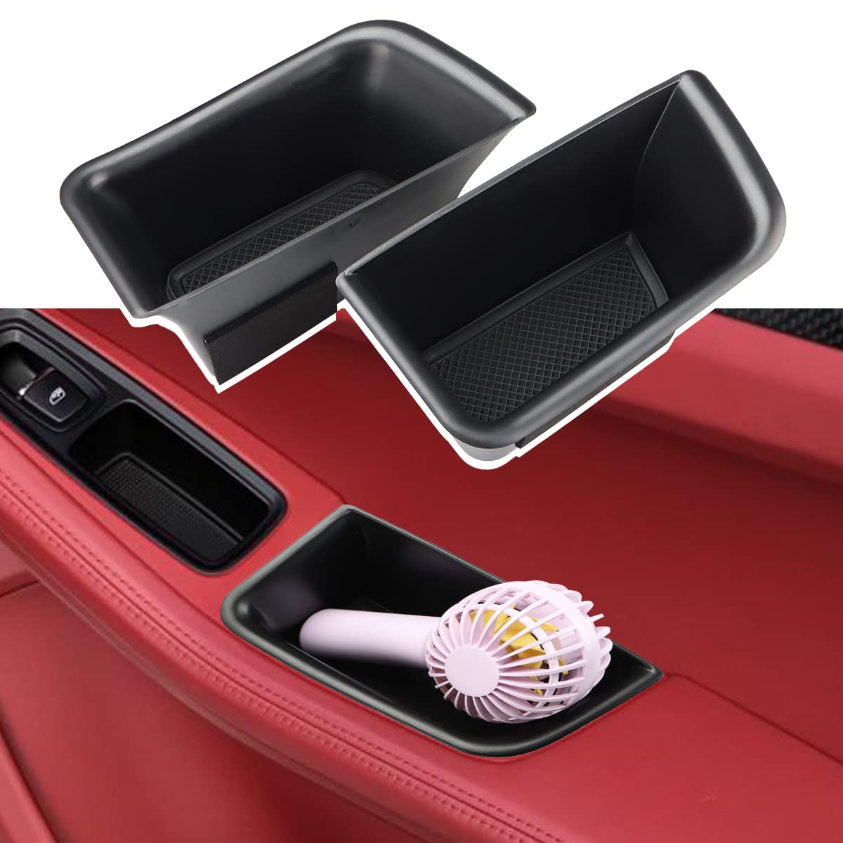 MARCHFA car door tray organizer fit Porsche Macan ensures snug integration.