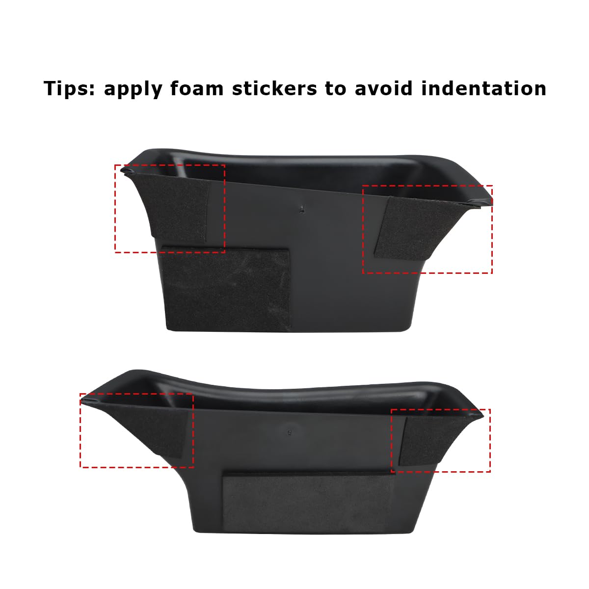 MARCHFA car door tray organizer installation no-tools required for quick setup.