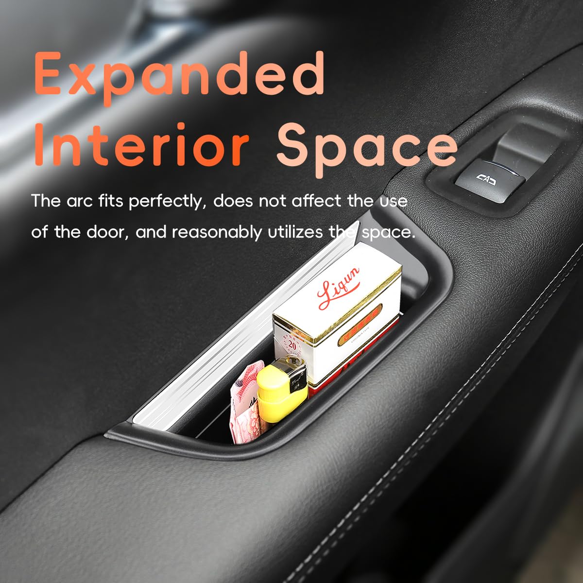 MARCHFA non-slip mats prevent sliding in XT5 door pockets.