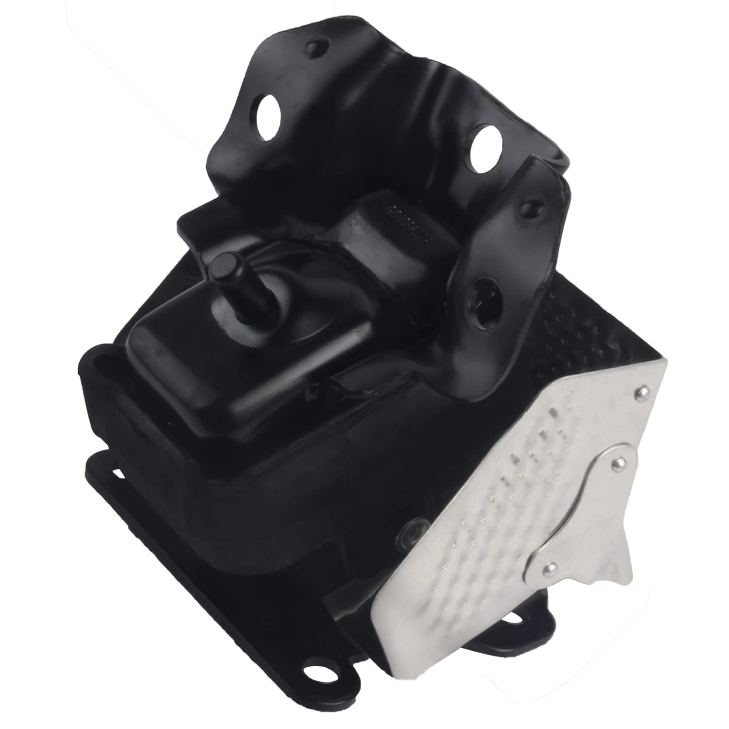 Mardarth engine motor mount with heat shield reduces engine vibration.