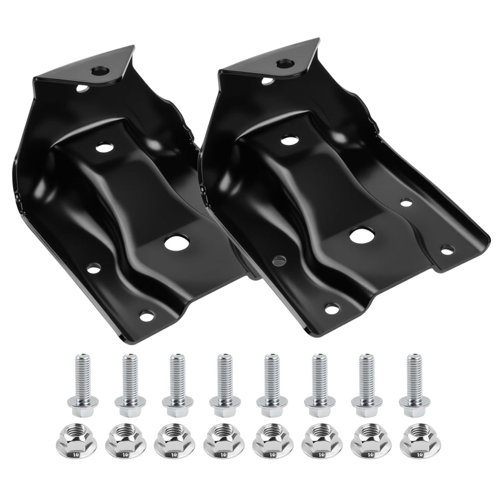 Mardarth rear leaf spring bracket kit left view showing sturdy construction for Silverado.