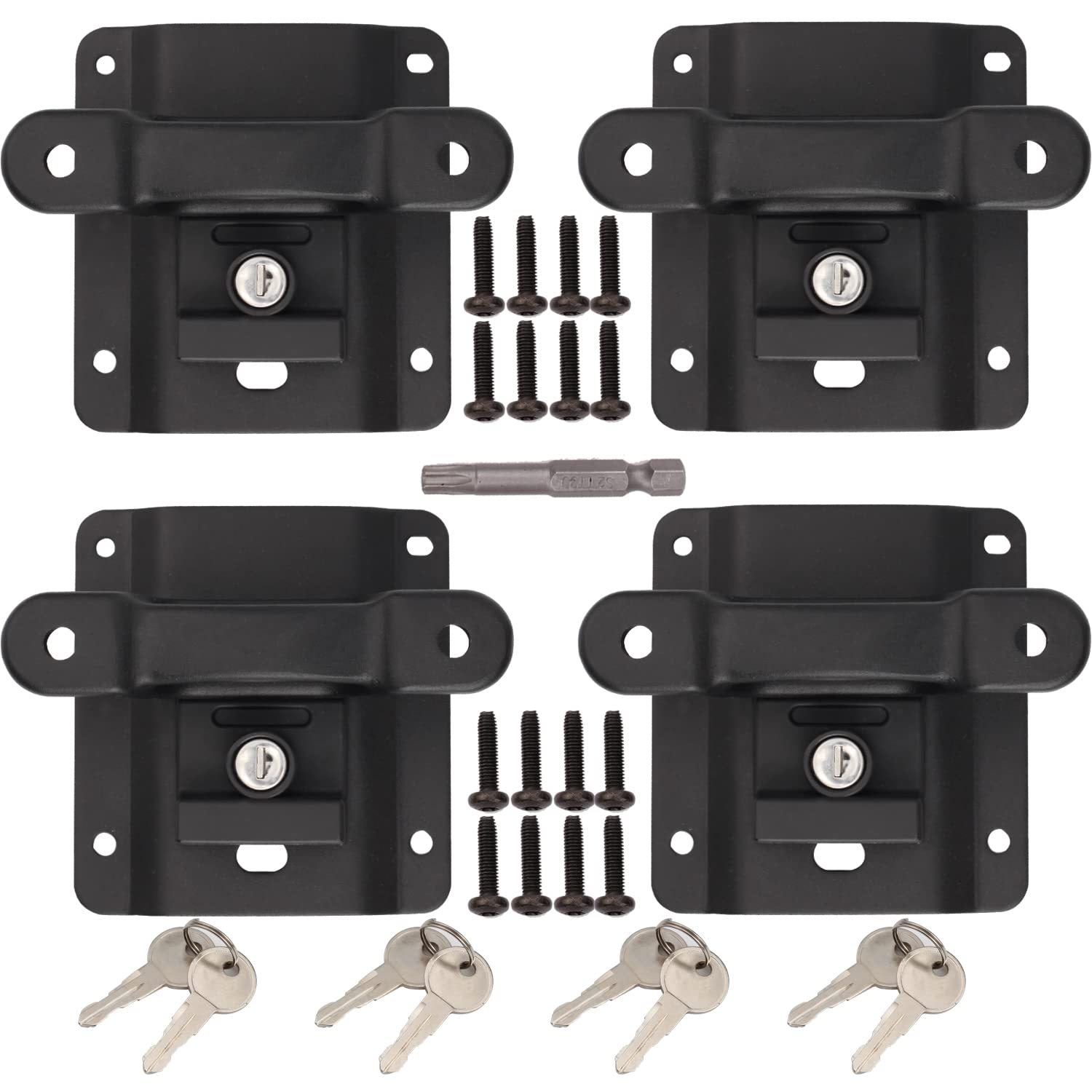 Mardarth tie down anchors bed cleats secure cargo in the truck bed during transit.