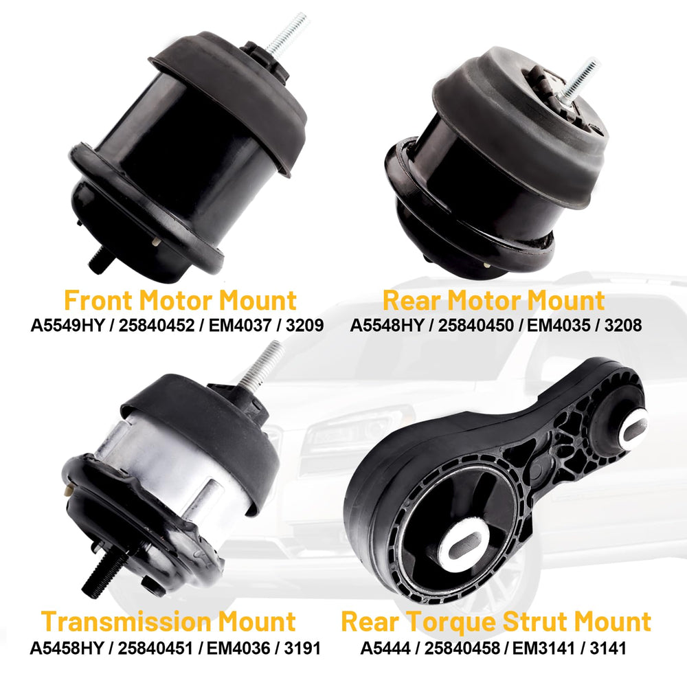 Mardarth Traverse rear torque strut mount A5444 improves stability during acceleration.
