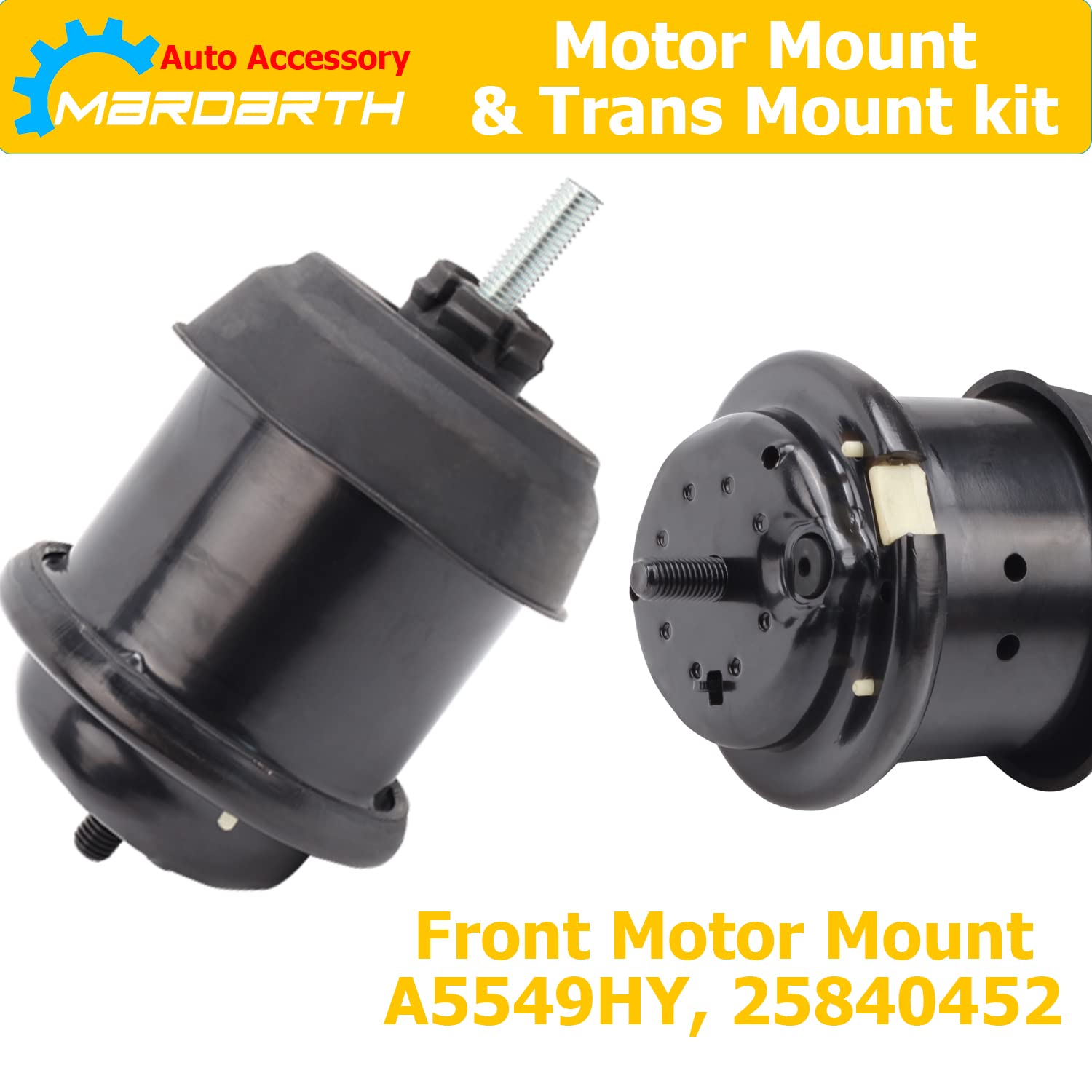 Mardarth Traverse transmission mount A5458HY dampens vibration for smoother gear shifts.