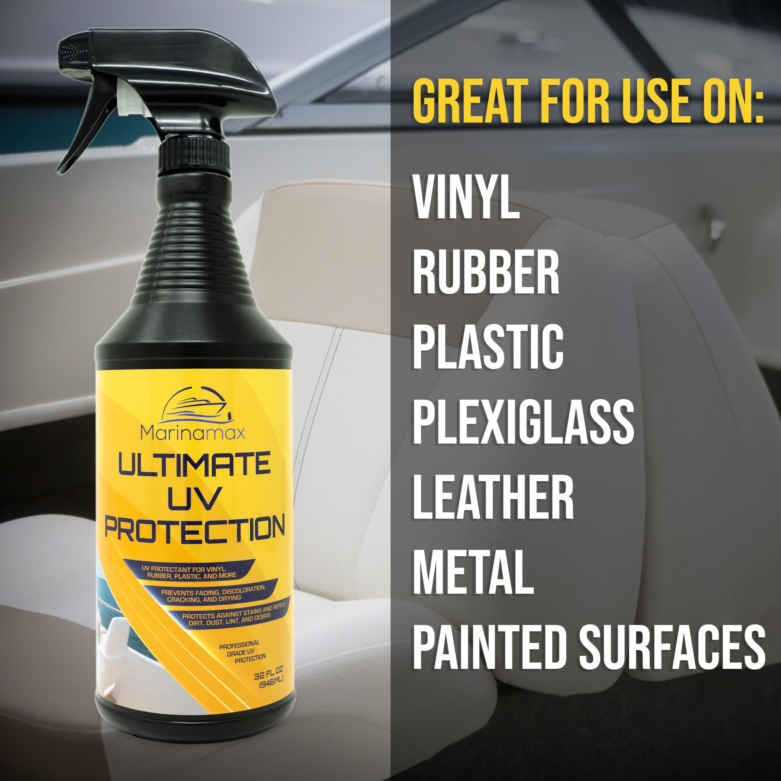 Marinamax spray on rubber surfaces helps prevent cracking