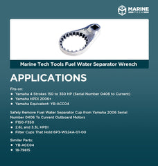 Marine Tech Tools 6P3 filter cups fit for Yamaha engines